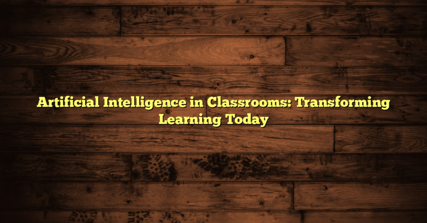 Artificial Intelligence in Classrooms: Transforming Learning Today