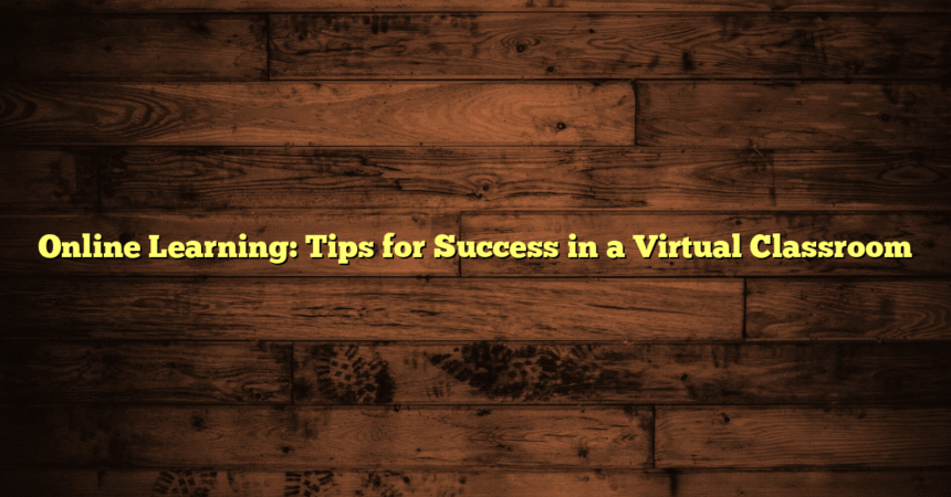 Online Learning: Tips for Success in a Virtual Classroom