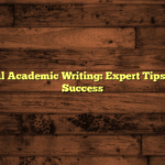 Professional Academic Writing: Expert Tips for Writing Success