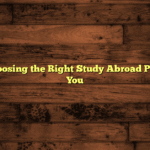 Tips for Choosing the Right Study Abroad Programs for You